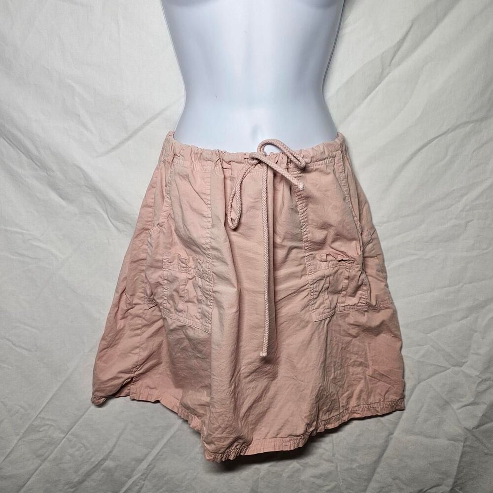 Vintage y2k 90s light baby pink coquette adjustable mini skirt